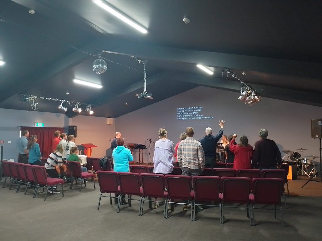 Regulars and Visitors Enjoy Live Worship